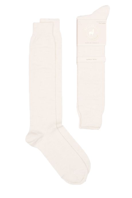 White Pitana Alpaca Socks