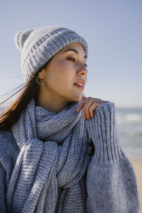 Royal Blue Apocuna Alpaca Scarf