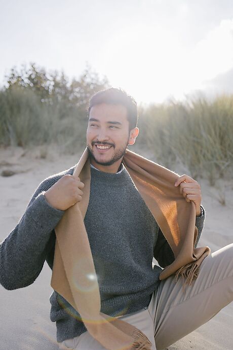 Beige Suni Alpaca Scarf