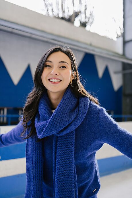 Royal Blue Apocuna Alpaca Scarf